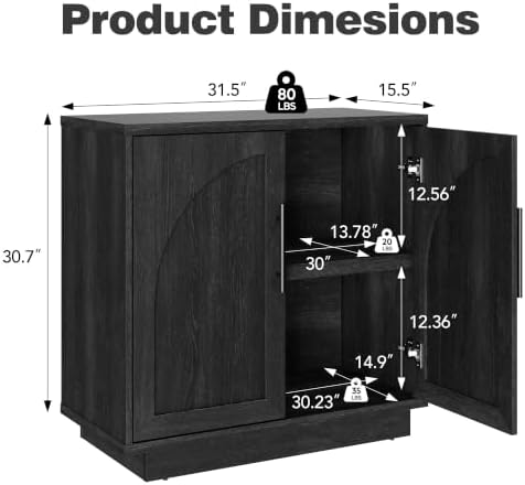 Fatmok Modular Entertainment Center & Buffet Cabinet, Extra Long Sideboar...