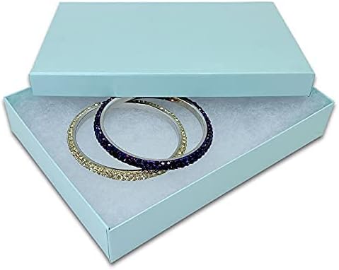TheDisplayGuys 25 Cardboard Gift Jewelry Boxes w/Padding #75-7.1x5.2x1.3