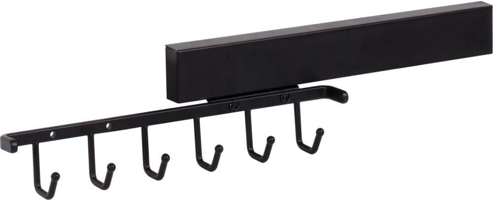 Matte Black 12" Belt Rack