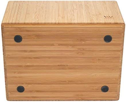 MobileVision Bamboo Bathroom Bin Organizer for Toiletries, Make Up & Cosm...