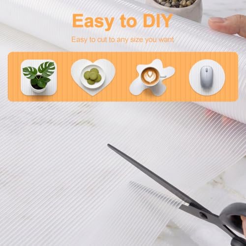 FEXIA Shelf Liner 2 Rolls 16IN x 20FT for Kitchen Cabinet Drawer, Fridge