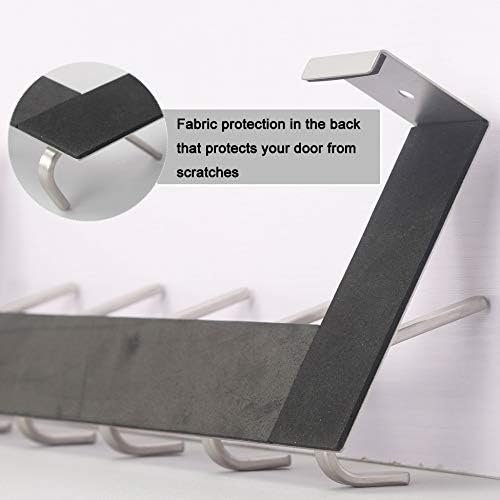 WEBI Over The Door Hooks Door Hanger:Over The Door Towel Rack with 6 Hooks fo...