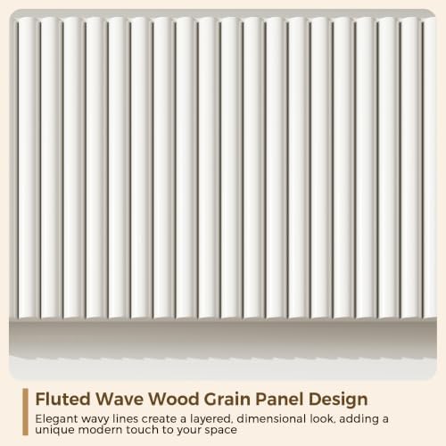 Jocoevol 6 Drawer Fluted Dresser, Modern Chest of Drawers for Bedroom with Hi...
