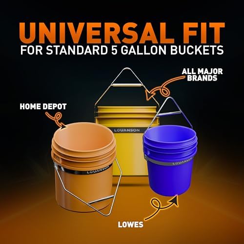 Heavy-Duty 5-Gallon Galvanized Steel Bucket Harness | 100 lb+ Capacity | Impr...