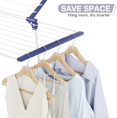 APEXCHASER Clothes Drying Rack, Drying Rack Large Space with 2 Wings
