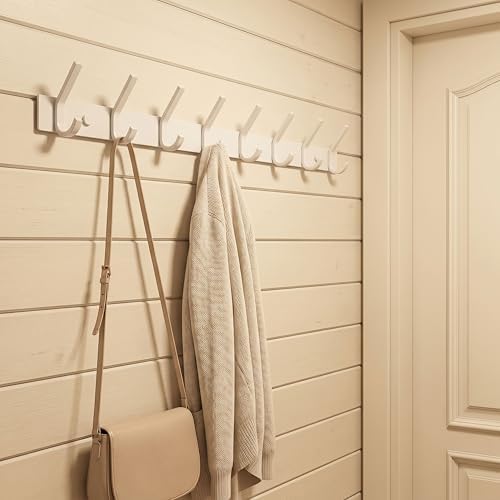 WEBI Coat Rack Wall Mounted,8 Hooks,24" Long,Coat Hooks Wall Mount,Wall ...