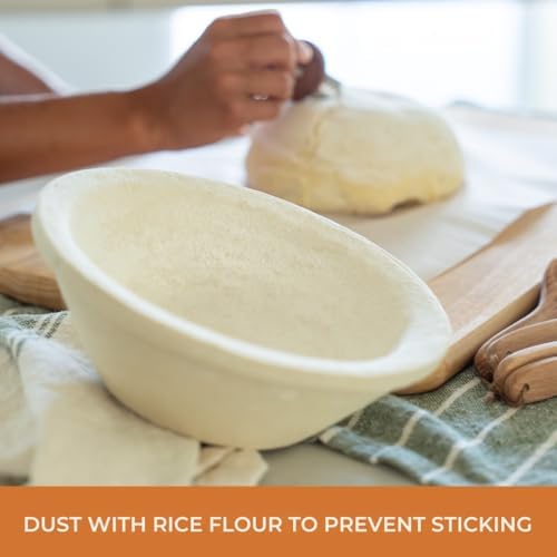 Bulka Sourdough Banneton Bread Proofing Basket Small 7" Round Smooth 500g