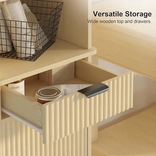 Natural Tilt Out Laundry Hamper Cabinet, 16x16x59in