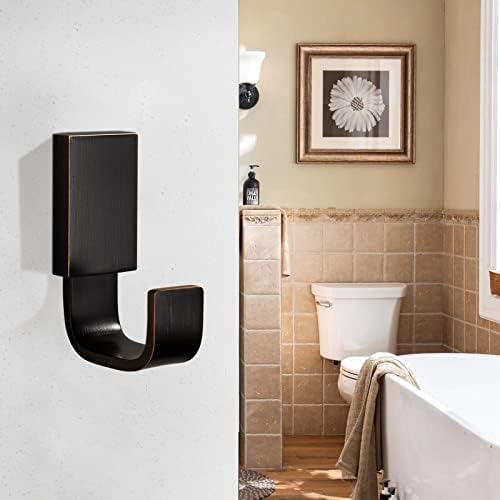 BigBig Home Bronze Towel Hooks, Bathroom Robe Hooks Oil Rubbed, Bath Farmhous...