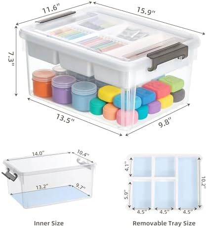 17 Qt Craft Storage Organizer, Craft Organizers and Storage Box