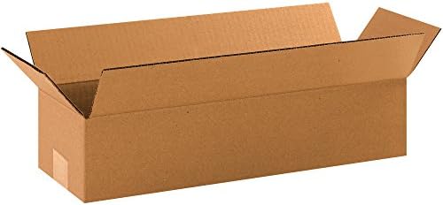 AVIDITI 18 x 6 x 4 Corrugated Cardboard Boxes, Long 18"L x 6"W x 4&...