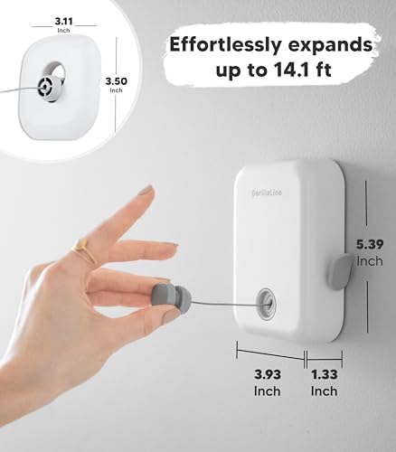 GorillaLine - Retractable Clothesline Indoor Outdoor Clothes Line | Heavy Dut...