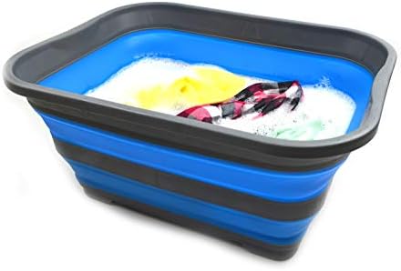 SAMMART 40L (10.5 gallon) Collapsible Plastic Laundry Basket -Pop Up Storage ...