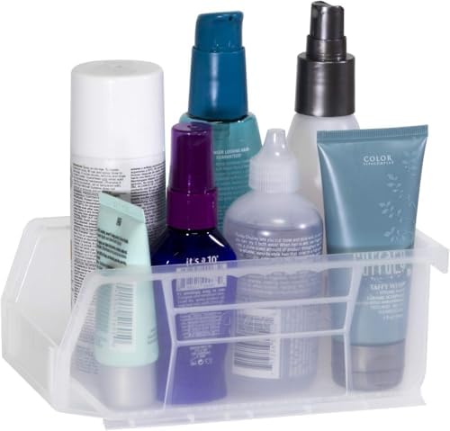 Akro-Mils 30220 AkroBins Plastic Storage Bins, 7"x4"x3", Clear...
