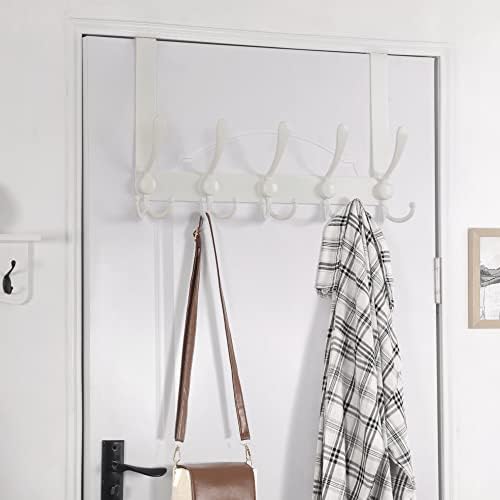 Dseap Over The Door Hook Hanger - Fits 1 3/8" to 1 3/4" Standard Do...