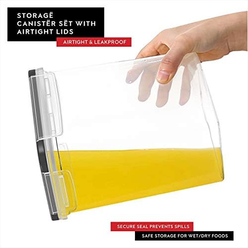 DWËLLZA KITCHEN EXTRA LARGE Cereal Containers Storage (6.3L / 213OZ) Set of 2...