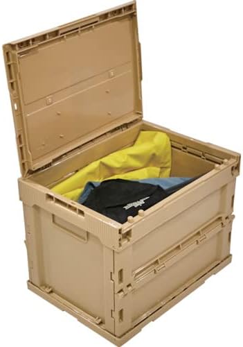 TRUSCO TR-SC20-LS Alpha Folding Container with Lid, 6.3 gal (20 L), LS Color,...