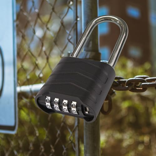 SEPOX® Large Padlock Combination Lock 2.2", Long Shackle, 4 Big Digit, 4Pcs