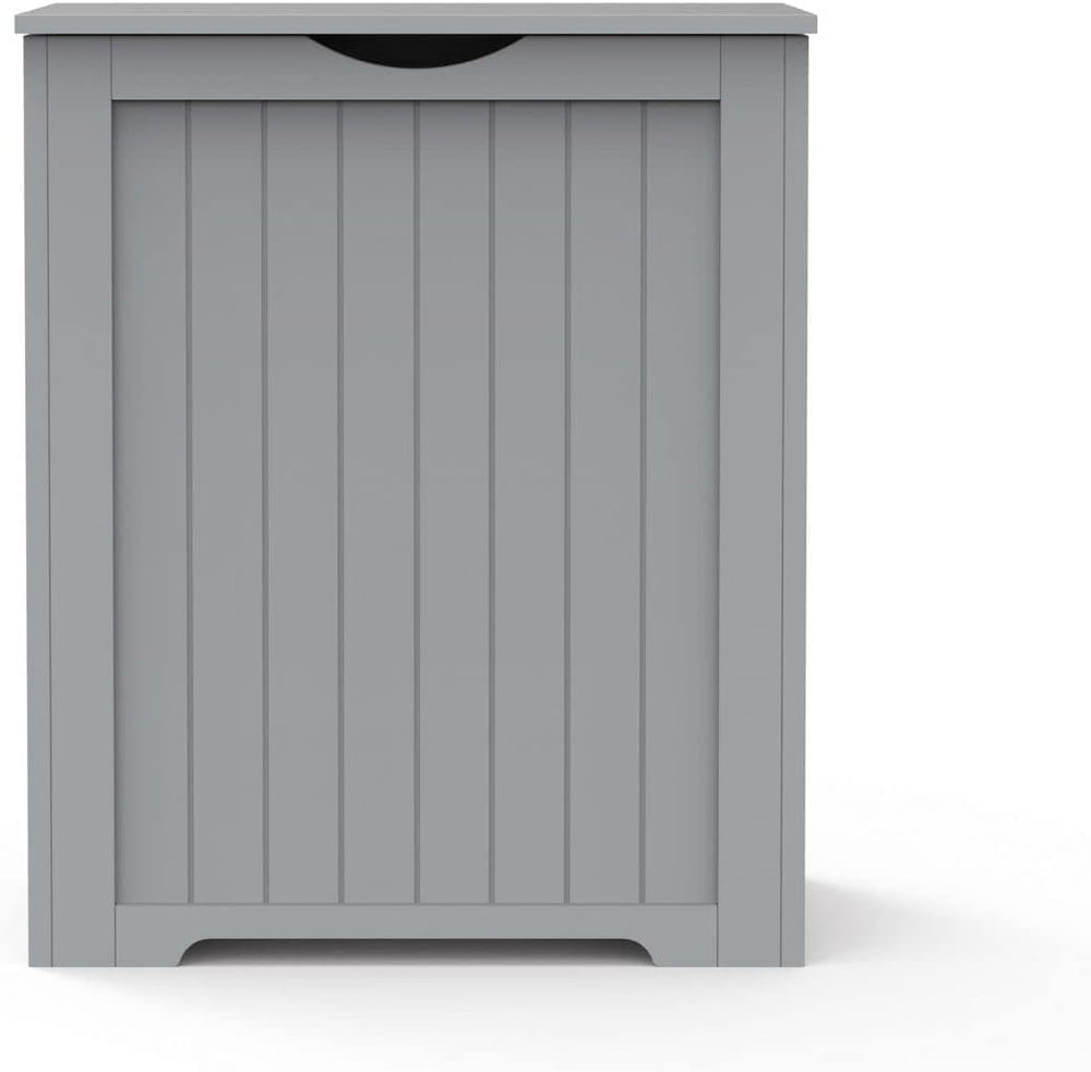 HYGRAD® Wooden Bathroom Storage Cabinet Box Laundry Hamper With Lid, Free Sta...