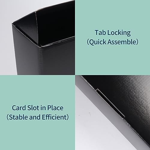 Rempry 12x9x4 Black Shipping Boxes 20 Pack, Large Cardboard Mailer Boxes for ...