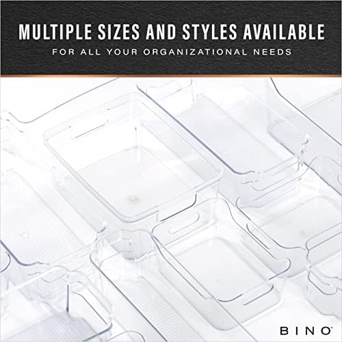 BINO | Plastic Storage Bins, X-Large - 2 Pack, Clear | THE SOHO COLLECTION | ...