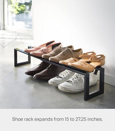 YAMAZAKI Home Line Expanding Shoe Rack, Metal, Adjustable - Single, 6" -...