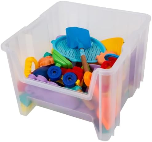 Akro-Mils Stak-N-Store Stackable Storage Bins, 17.5"x16.5"x12.5&quo...