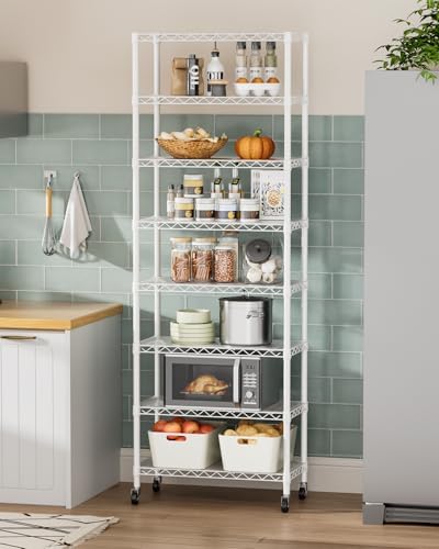 Golpart Shelves Storage Shelf Wire Closet Bathroom Organizers Metal Pantry
