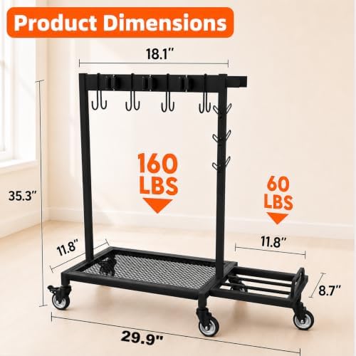 Broom Holder Cleaning Supplies Organizer with Mop Hanger and Vacuum Storage