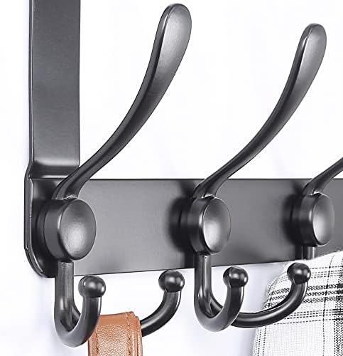 Dseap Over The Door Hook Hanger - Fits 1 3/8" to 1 3/4" Standard Do...