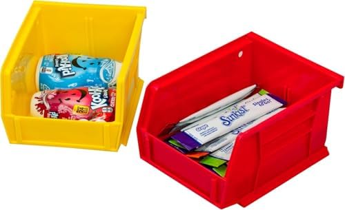 Akro-Mils 30210 AkroBins Plastic Storage Bin Hanging Stacking Containers, (5-...