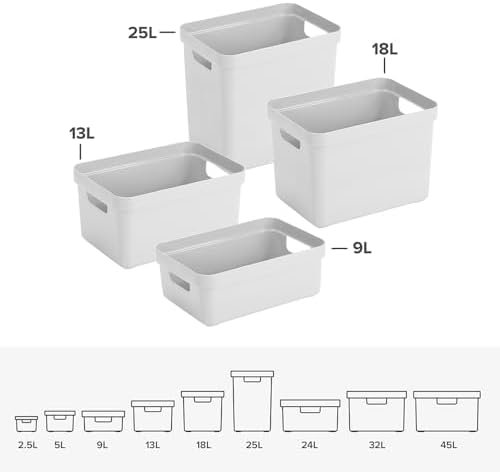 Sunware Sigma Home Storage Box, White, One Size