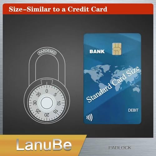 LanuBe Lock Standard Dial Combination Padlock 16 Pack Wide 2-in Red Dial
