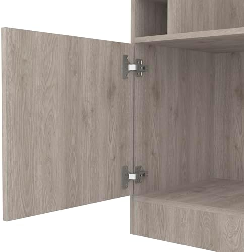 Corner Bar Cabinet,71" Tall Farmhouse Wine Bar Cabinet w/Wine Rack &...