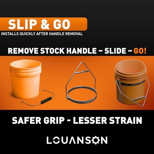 Heavy-Duty 5-Gallon Galvanized Steel Bucket Harness | 100 lb+ Capacity | Impr...
