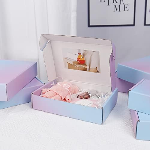 30 Pack 9"x6"x2" Corrugated Packaging Mailer Boxes, Purple Shi...