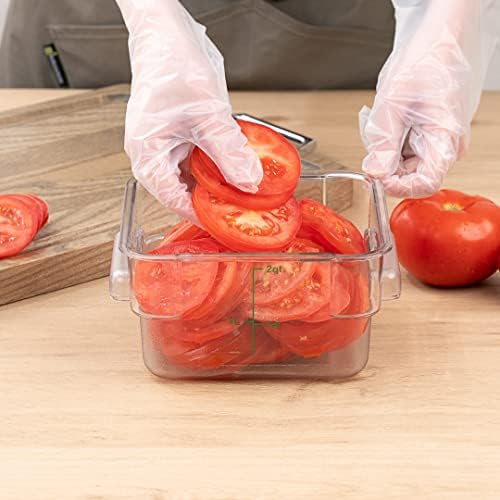 Restaurantware Met Lux 2 Quart Brine Buckets 10 Square Marinating Containers ...