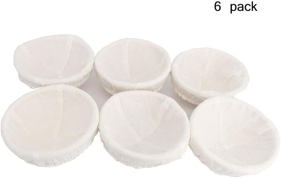 5 Inch Mini Banneton Bread Proofing Basket sourdough Set of 6