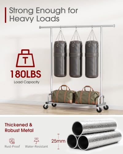 Sakugi Clothes Rack - Large-Capacity Clothing Racks for Hanging Clothes with ...