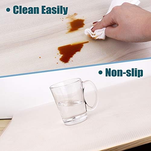 Shelf Liner, Non-Slip Cabinet Liner, Washable Oil-Proof for Kitchen Cabinet, ...
