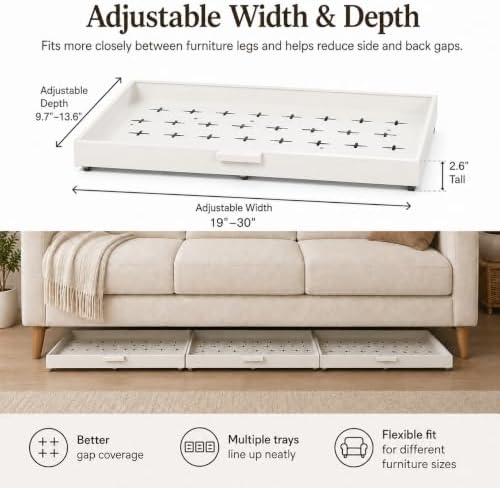 Fokyfok Under Bed Drawers,Under Bed Storage,Under Couch Drawer,1PC