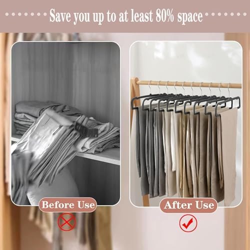 Velvet Hangers Non Slip - 20 Pack Pants Hangers for Closet - Thin Space Savin...