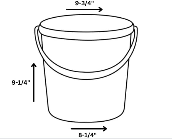 House Naturals 2 Gallon Purple Food Grade BPA Free Made in USA Bucket with Sc...