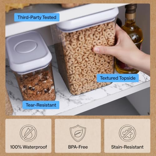 GORILLA GRIP Shelf Liner, Kitchen Drawer Protector, 12x240 Marble