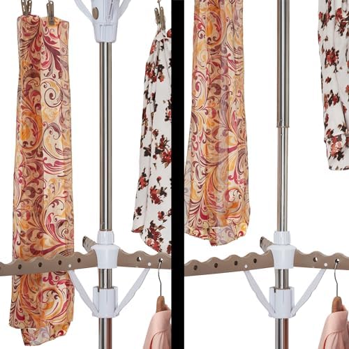 Household Essentials 2 Tier Tripod Clothes Drying Rack, Air Dryer and Garment...