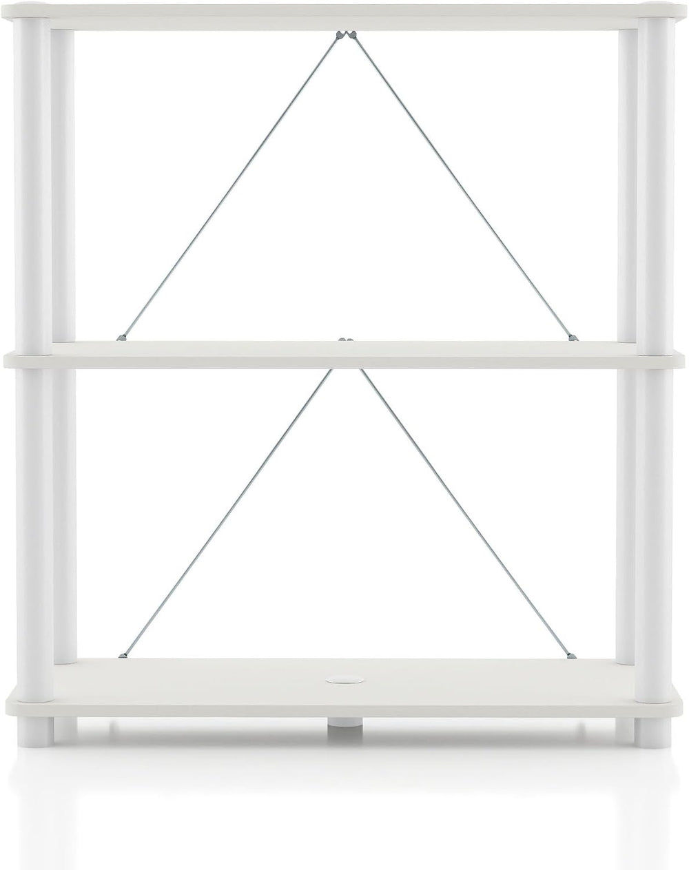 Homes: Inside + Out Apexa Modern 3-Tier Wide Shelving Units, Collectibles Dis...