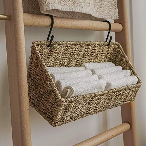 StorageWorks Woven Wall Baskets for Storage, Hanging Baskets for Organizing