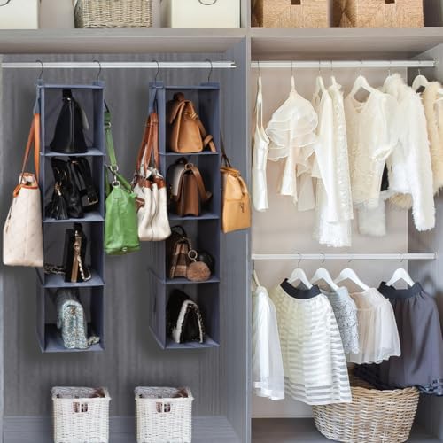 Bag Rack for Closet Storage Hanging Purse Organizer for Closet
