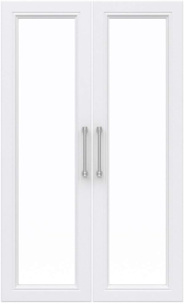 ClosetMaid Modular Storage Pair Set, 2 Glass Pane Doors, Wood Closet Organize...