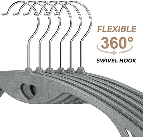 Plastic Hangers Grey Clothes Hanger 50 Pack